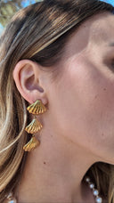 Boucles d’oreilles dorées coquillages - Maréa