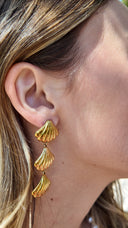 Boucles d’oreilles dorées coquillages - Maréa