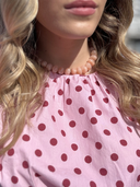 Zoom collier rose Aura Maison Aona