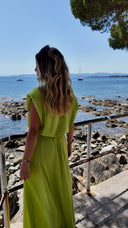 Ensemble avec détails dorés pistache - Capri