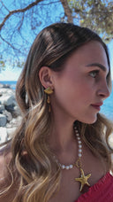 Boucles d’oreilles dorées coquillages - Maréa