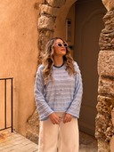 Top bleu Nuage Maison Aona vue de face